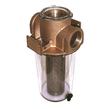 Groco ARG-1500 Series 1-1/2 in. Raw Water Strainer w/Stainless Steel Basket ARG-1500-S